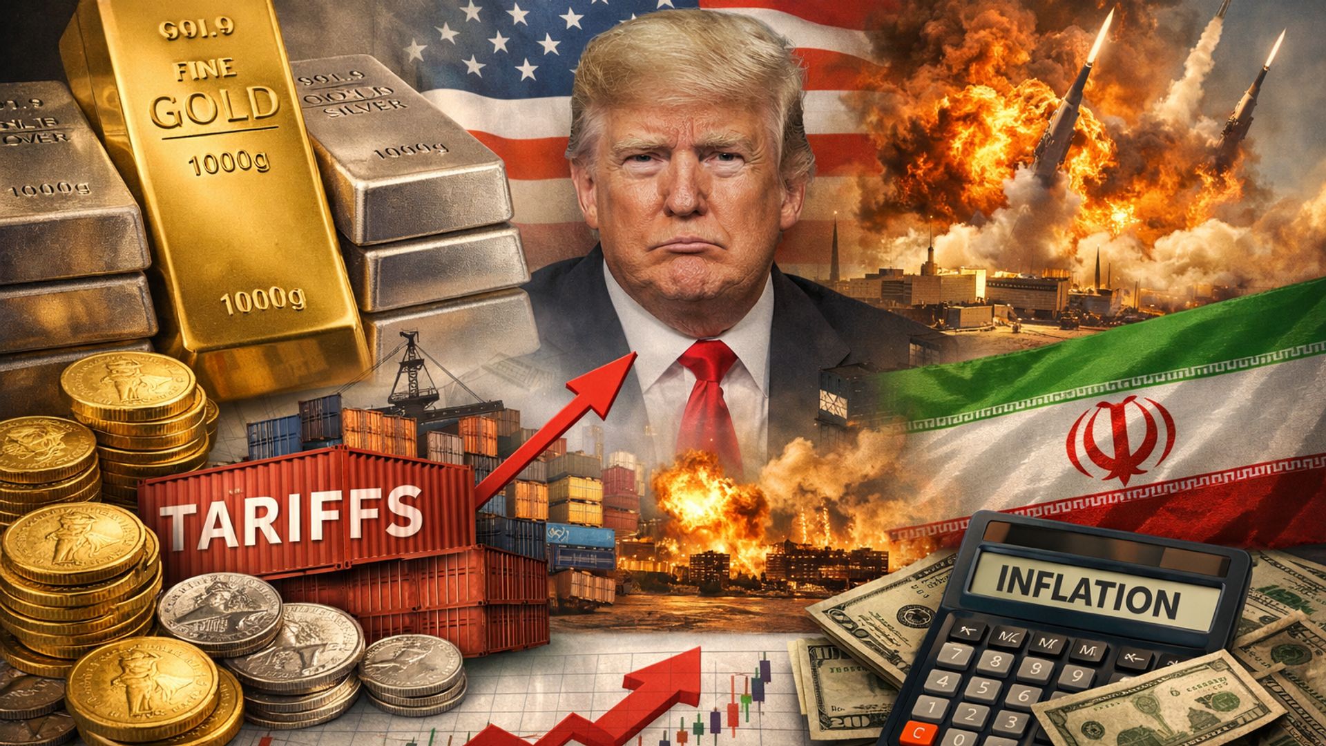 Giá vàng và giá bạc thế giới có dấu hiệu điều chỉnh sau căng thẳng Trung Đông