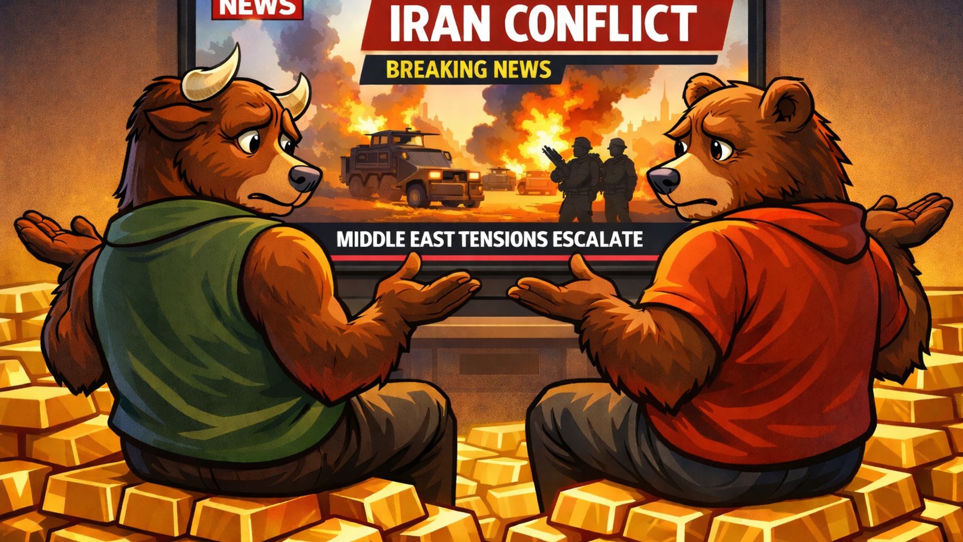 Giá vàng biến động mạnh giữa căng thẳng Iran, thị trường phân hóa rõ nét