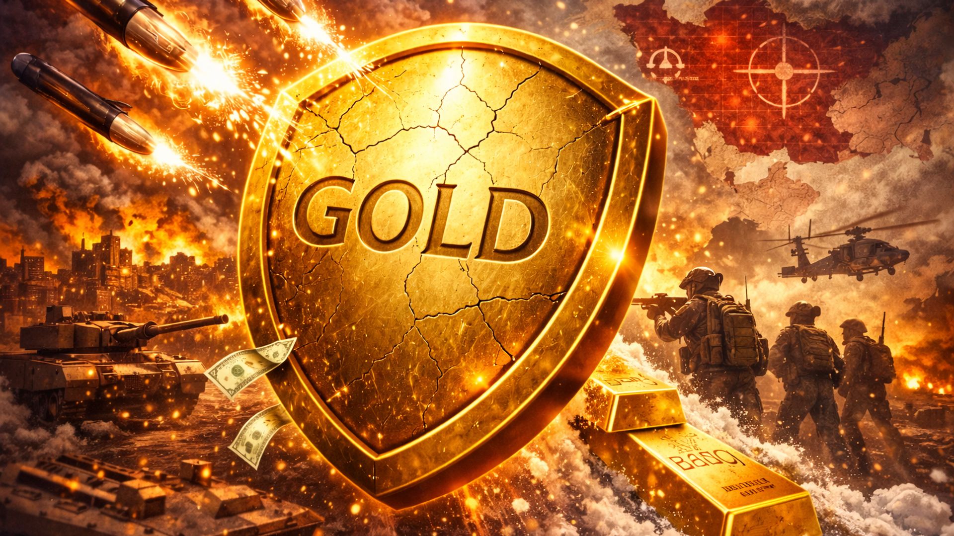 Giá vàng gặp khó giữ đà tăng giữa bất ổn địa chính trị kéo dài