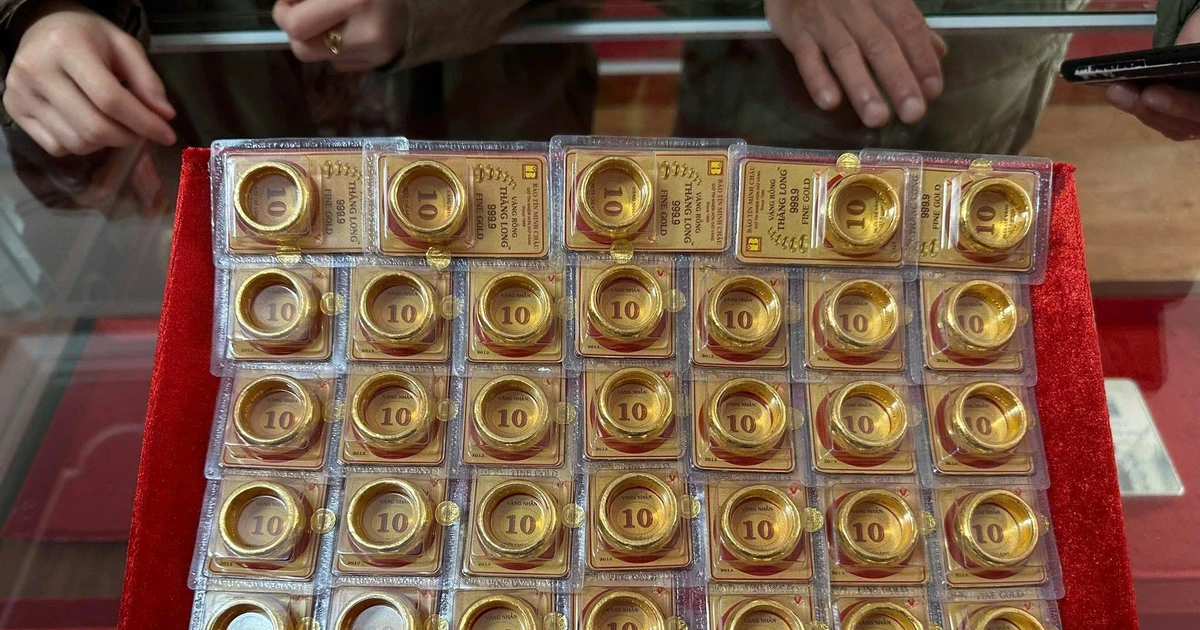 Giá vàng tăng mạnh lên 185 triệu đồng/lượng sáng 7/3