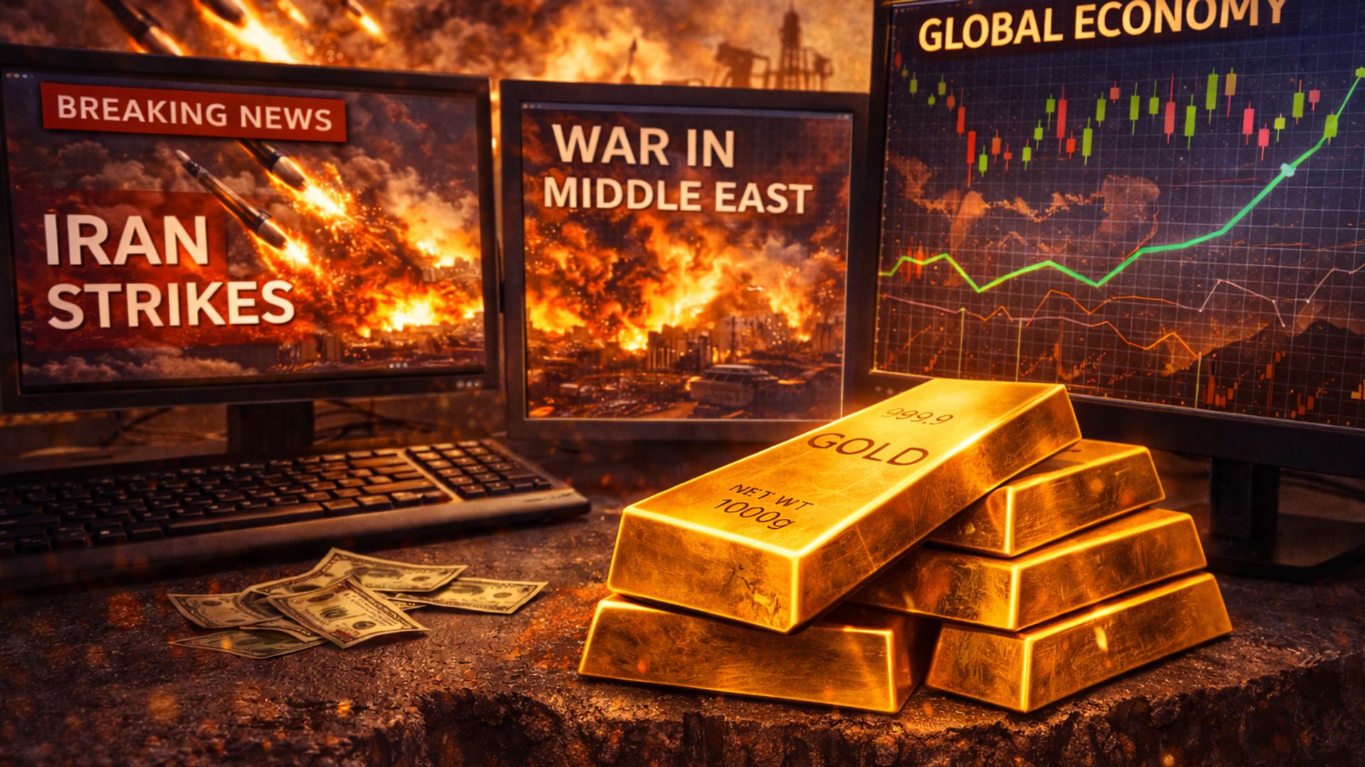 Giá vàng có thể tăng mạnh nếu xung đột Iran kéo dài