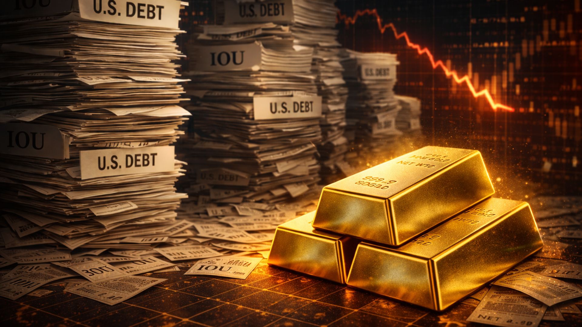 Giá vàng giảm mạnh là cơ hội mua vào khi rủi ro nợ công gia tăng