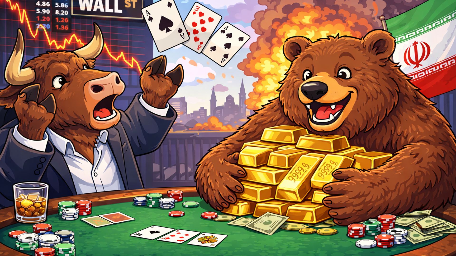 Giá vàng thế giới giảm sâu hơn 10% do căng thẳng chiến tranh Iran và Fed