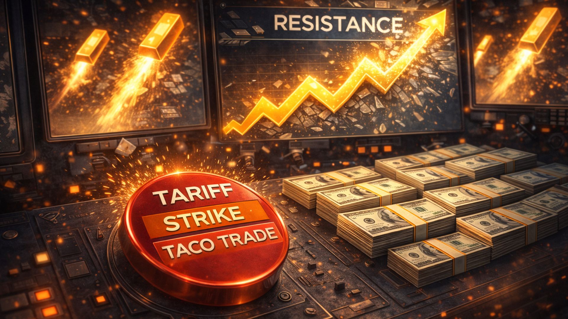 Giá vàng biến động mạnh sau tuyên bố gây sốc từ Tổng thống Trump