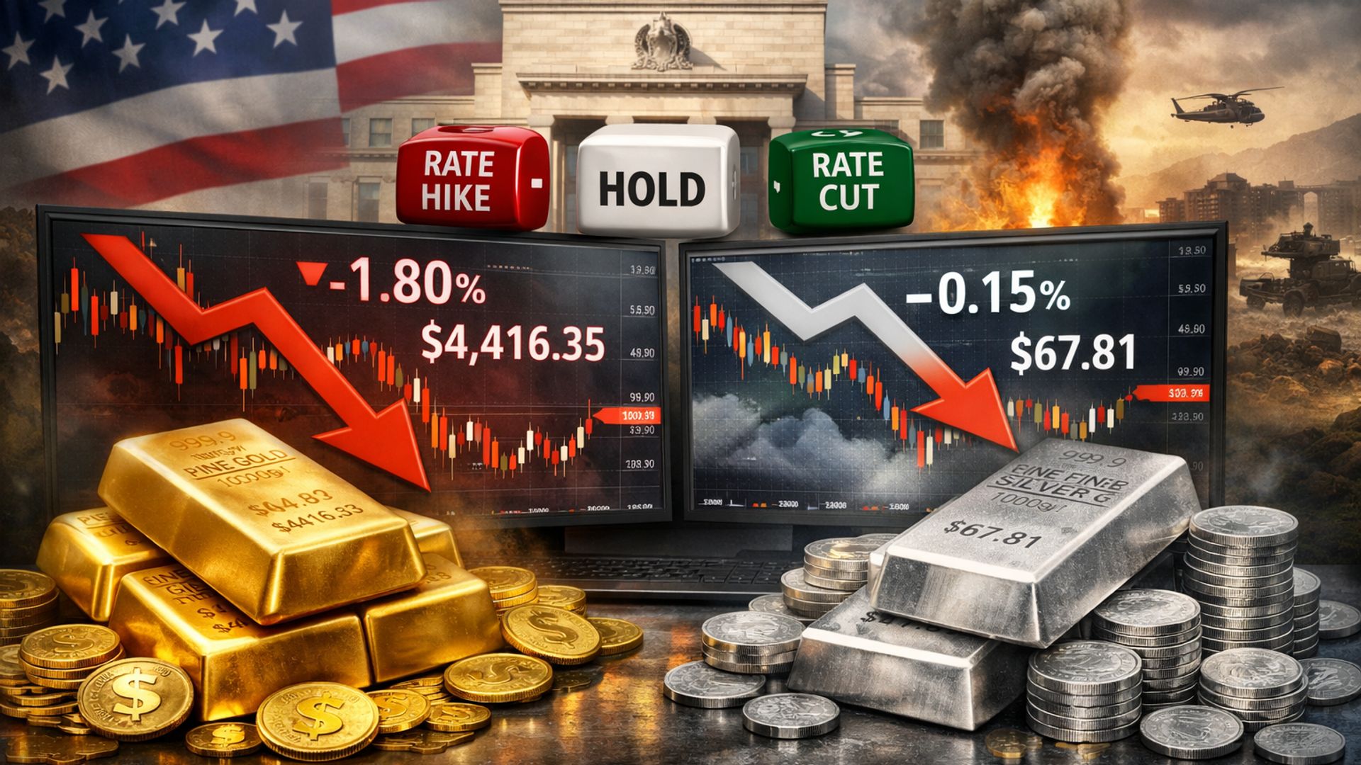 Giá vàng và bạc đối mặt biến động mạnh trước khi ổn định, theo Heraeus