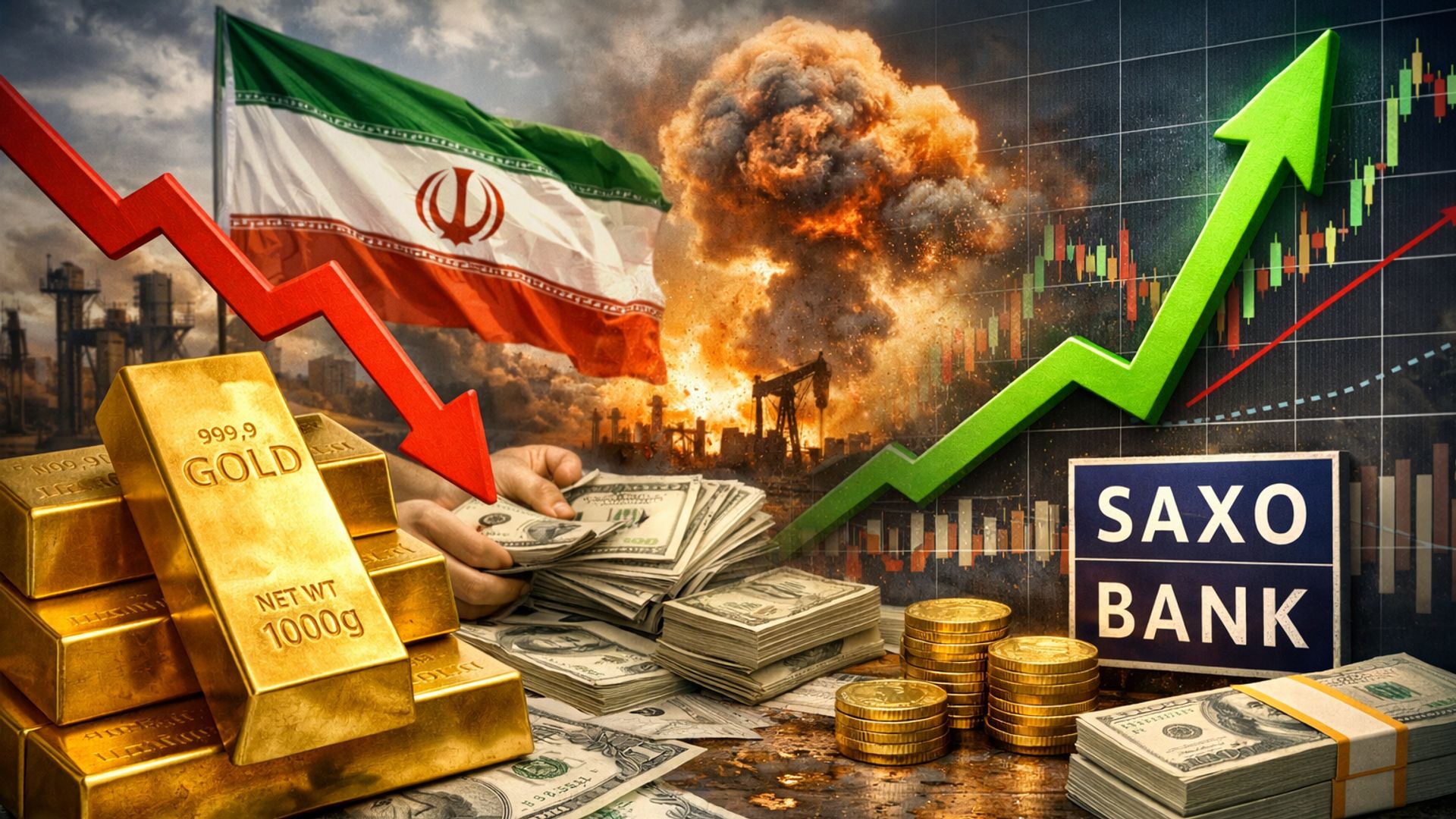 Giá vàng lao dốc do khủng hoảng thanh khoản Iran, triển vọng phục hồi mạnh mẽ