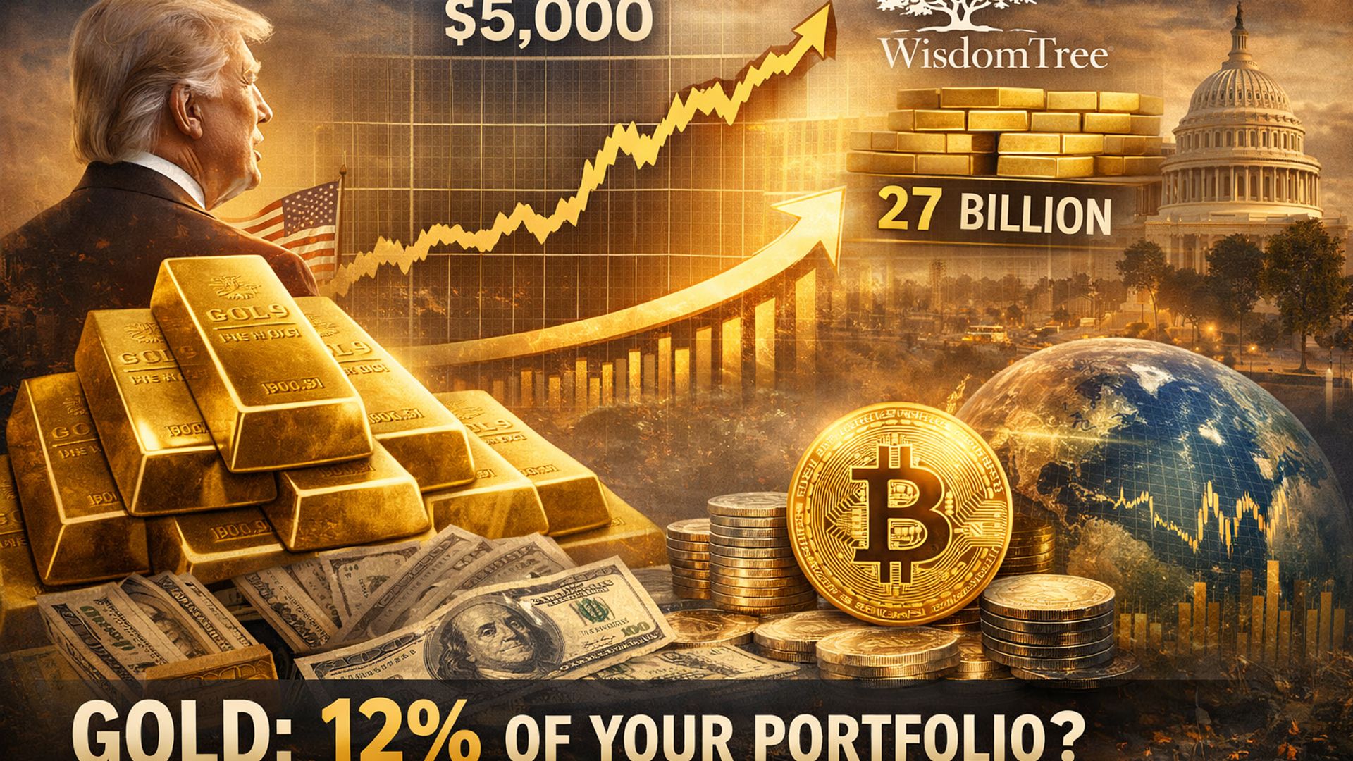 CEO WisdomTree: Giá vàng nên chiếm 12% danh mục theo tiêu chuẩn Jack Bogle