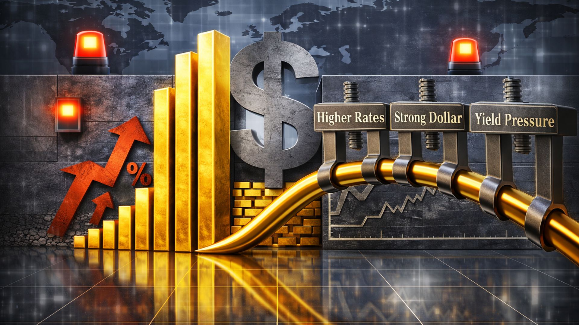 Giá vàng khó tăng giữa căng thẳng địa chính trị, Wells Fargo vẫn kỳ vọng 6.200 USD/ounce