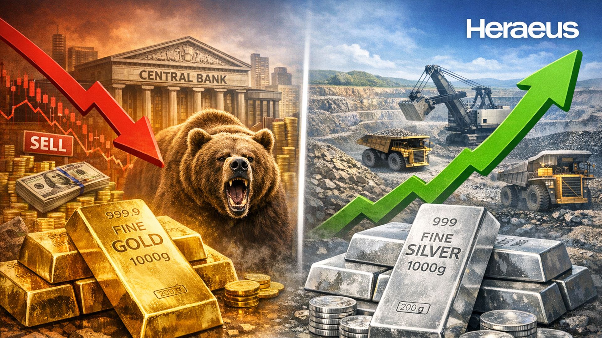 Giá vàng thế giới giảm nhẹ, nhà sản xuất bạc tăng vượt dự báo năm 2025