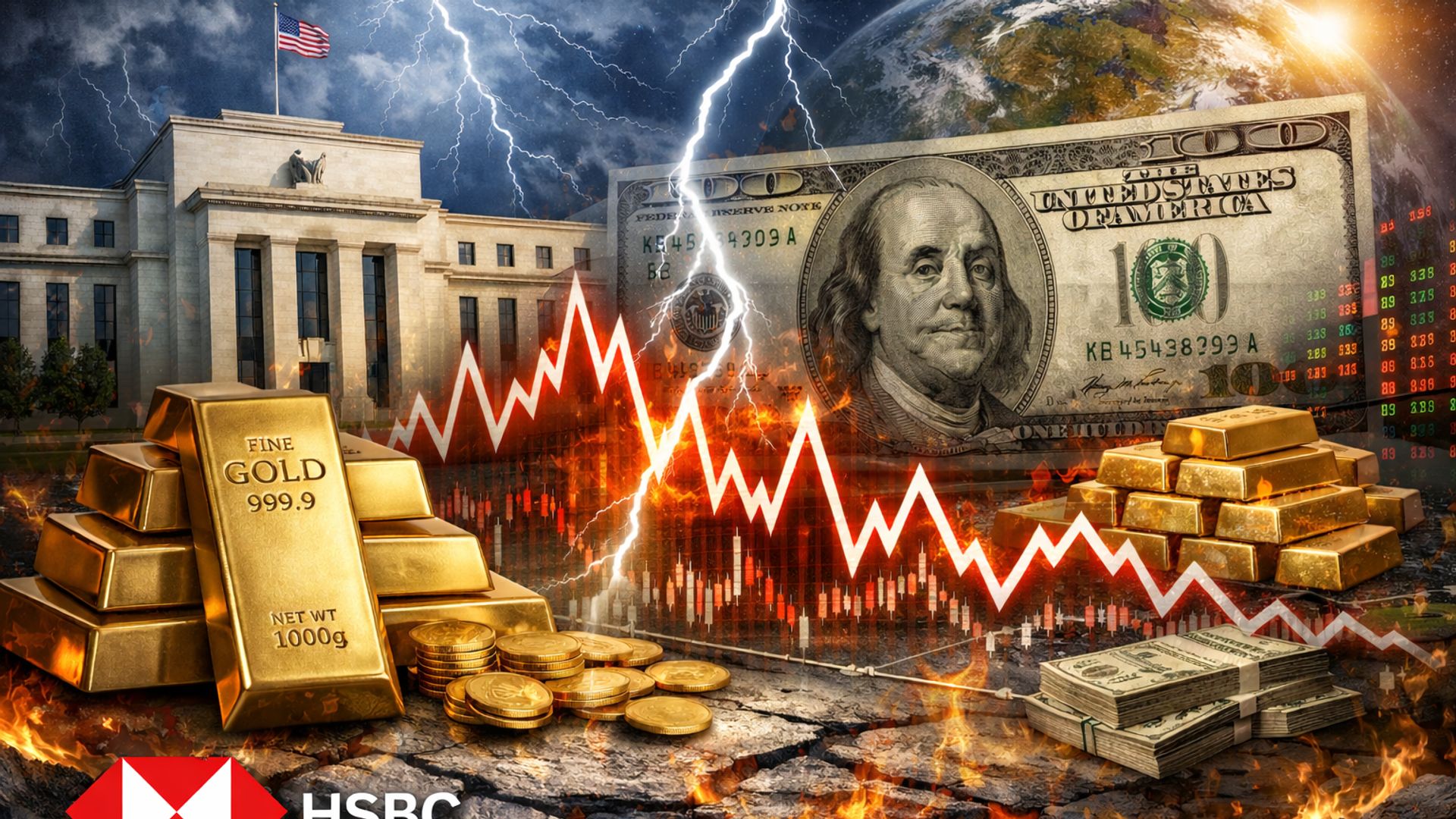 Giá vàng 2026 biến động như tài sản rủi ro nhưng xu hướng phi đô la tạo đà tăng