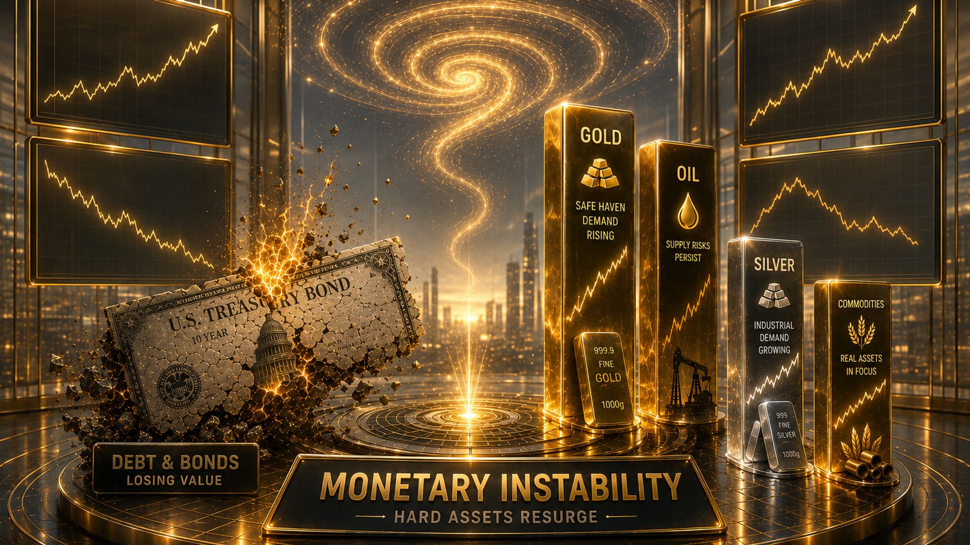 Giá vàng khó giữ mốc 4.500 USD/ounce, khủng hoảng trái phiếu có thể làm thay đổi cục diện