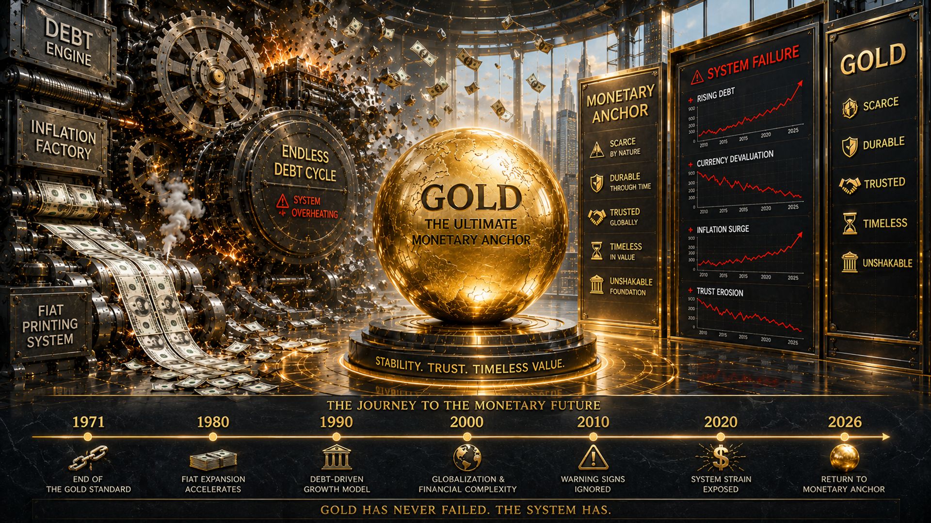 Báo cáo In Gold We Trust: Giá vàng hướng tới 8.900 USD trong thập kỷ tới