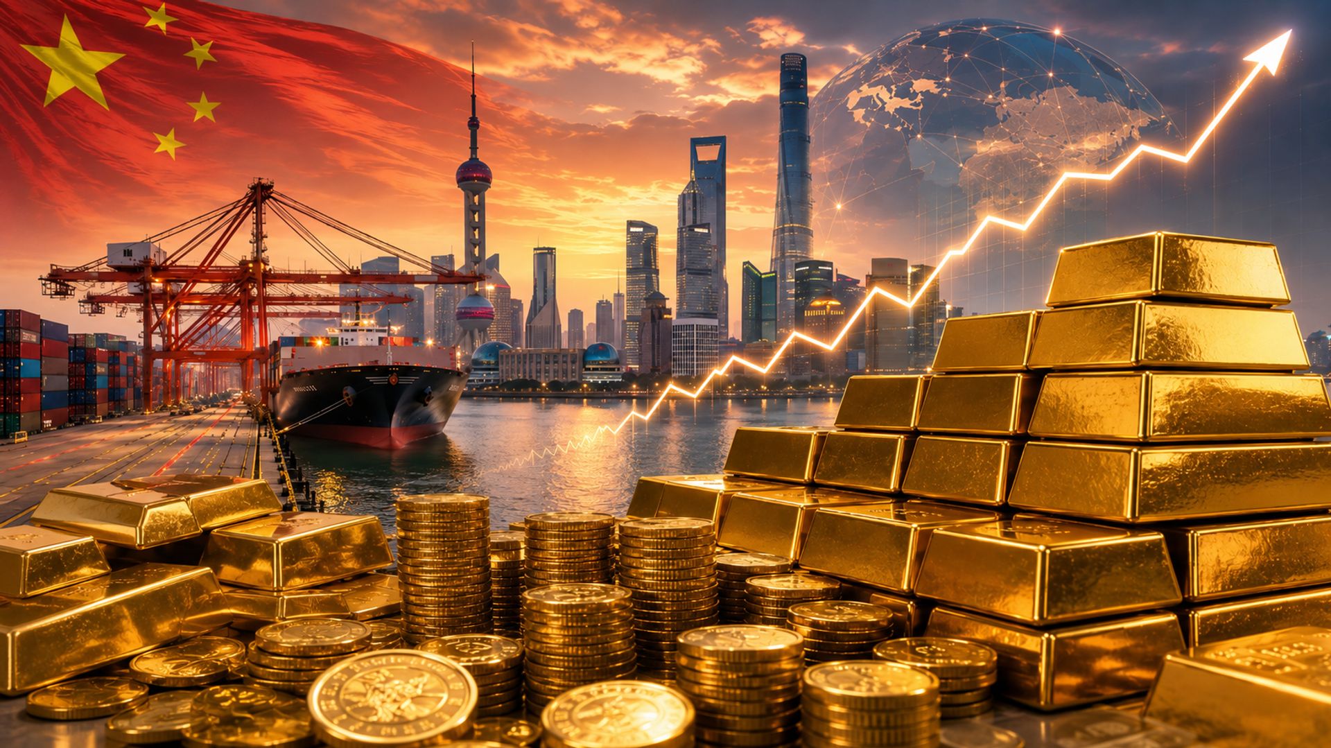 Trung Quốc tăng dự trữ vàng gần 10 tấn trong tháng 5, đánh dấu tháng mua vàng thứ 19