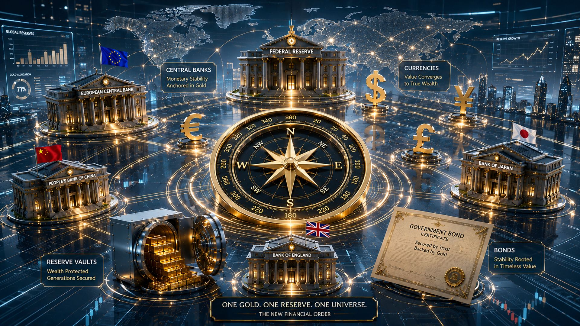 Ngân hàng trung ương kỳ vọng giá vàng tăng lên 5.000-6.000 USD trong 12 tháng tới