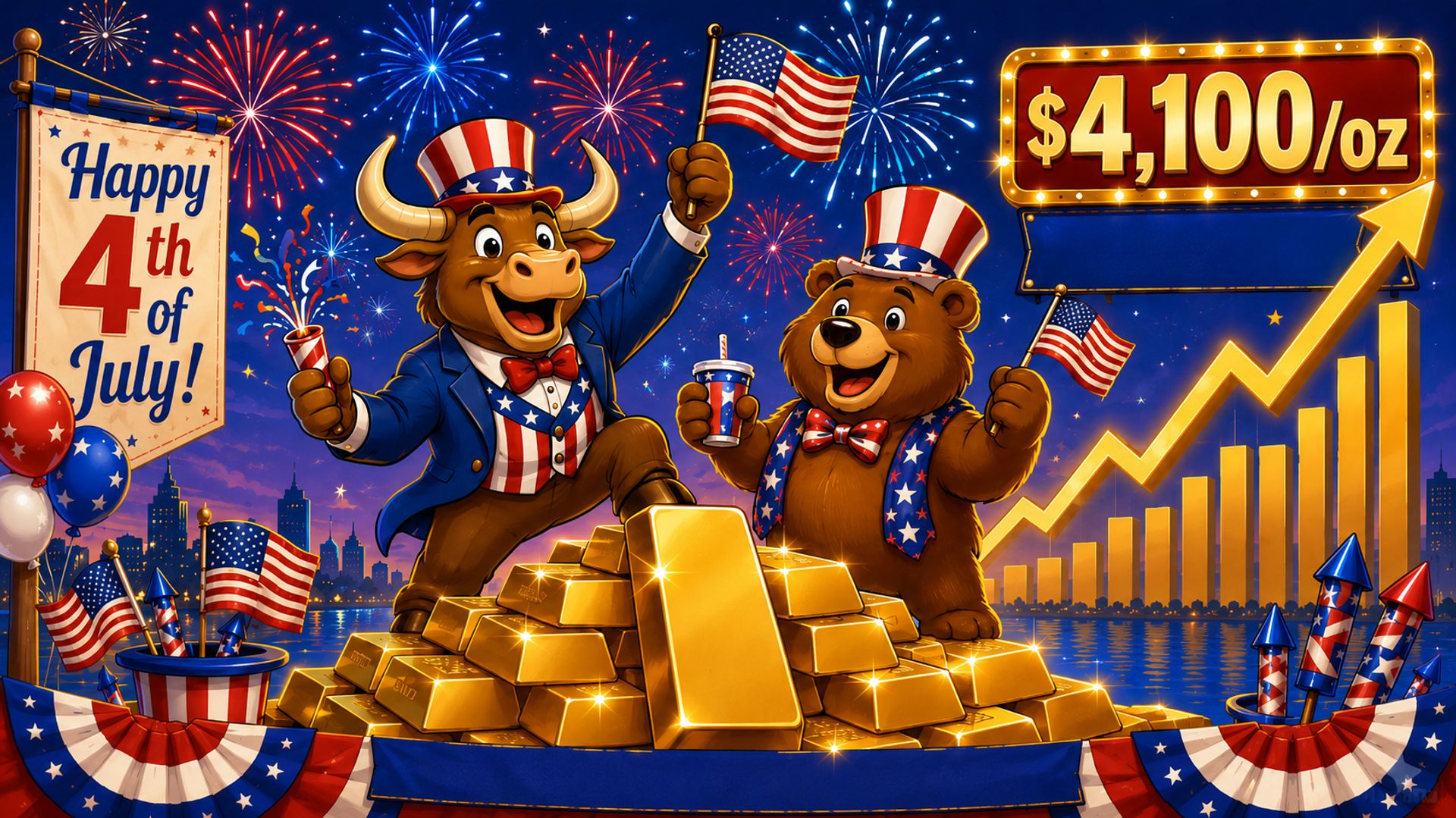 Giá vàng bật tăng mạnh vượt mốc 4.100 USD/oz sau báo cáo việc làm yếu tại Mỹ