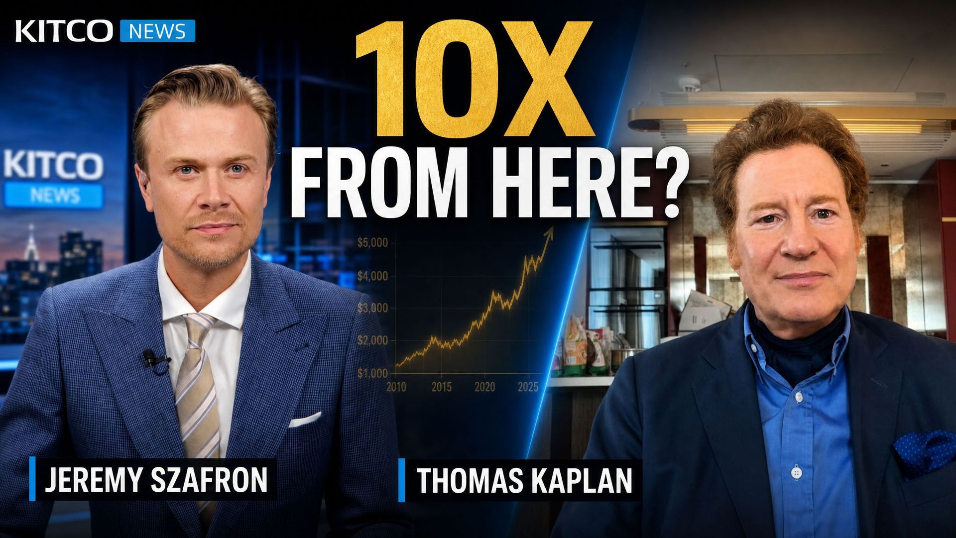 Thomas Kaplan dự báo giá vàng tăng gấp 10 lần, chạm mốc 50.000 USD/ounce