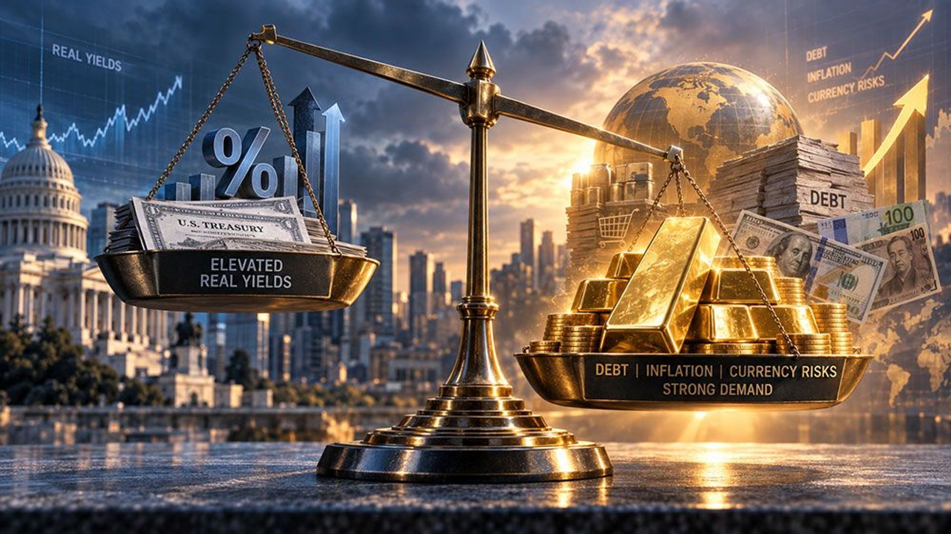 Schroders nâng đánh giá giá vàng khi rủi ro nợ công và lạm phát gia tăng
